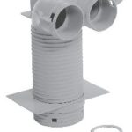 Ventilanschluss 90 Grd. Durchm. 125 mm für zwei Luftschläuche