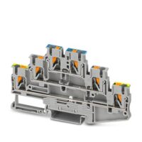 Phoenix Contact Schutzleiter-Reihenklemme 5,2 mm, grau PT 2,5-PE/L/N