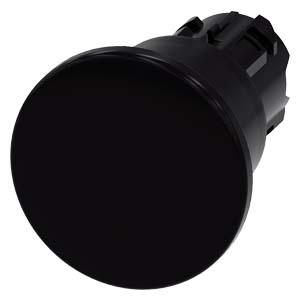 Siemens Siemens Dig Industr. Pilzdrucktaster 22mm, rund, schwarz 3SU1000-1BA10-0AA0