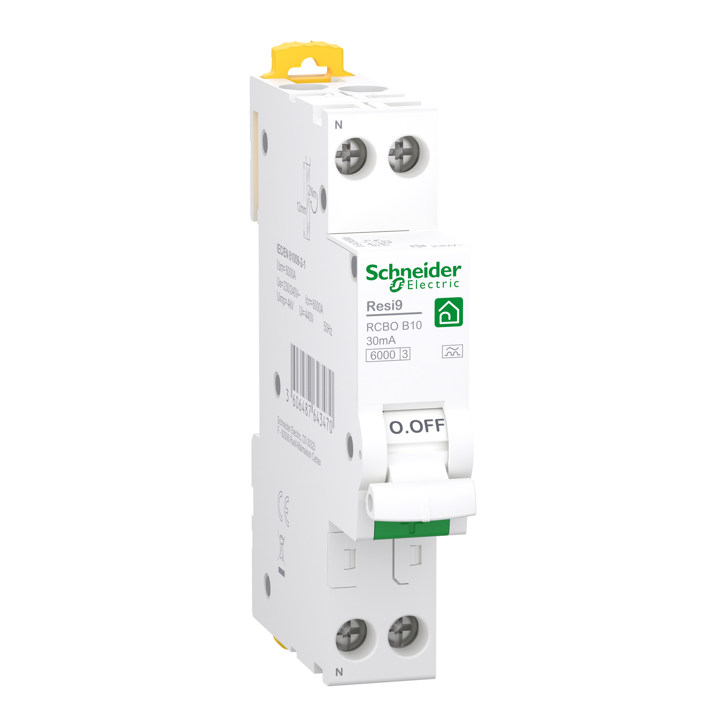 Schneider Schneider Electric FI/LS-Schalter 10A 30mA, Typ A, 6kA R9DX01610