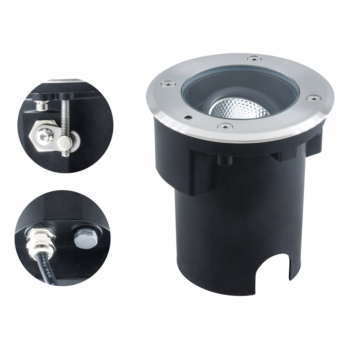 EVN Lichttechnik LED-Bodenleuchte IP67 4000K PC67107040