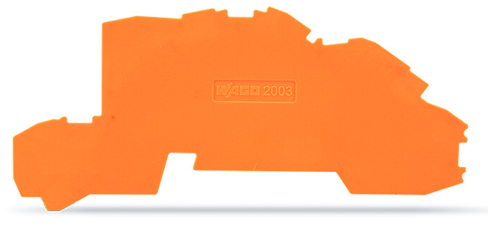 WAGO GmbH &amp; Co. KG Abschl./Zwischenplatte 0,8 mm dick orange 2003-7692