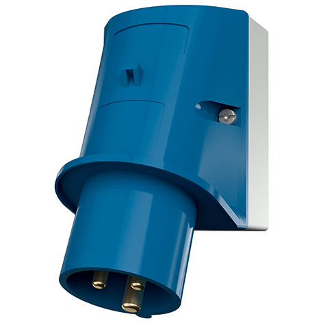 Mennekes MENNEKES CEE-Aufbaugerätestecker 3p 16A 332 230V/bl 6h IP44 Schraubkl rechtw