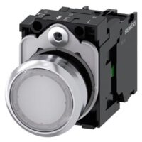 Siemens Dig Industr. Drucktaster 22mm, rund, weiß 3SU1152-0AB60-1BA0