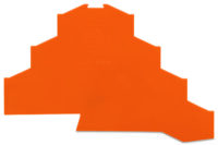 WAGO GmbH & Co. KG Abschlußplatte orange, 1mm dick 281-366