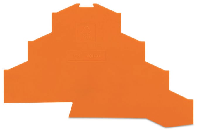 WAGO GmbH & Co. KG Abschlußplatte orange, 1mm dick 281-366