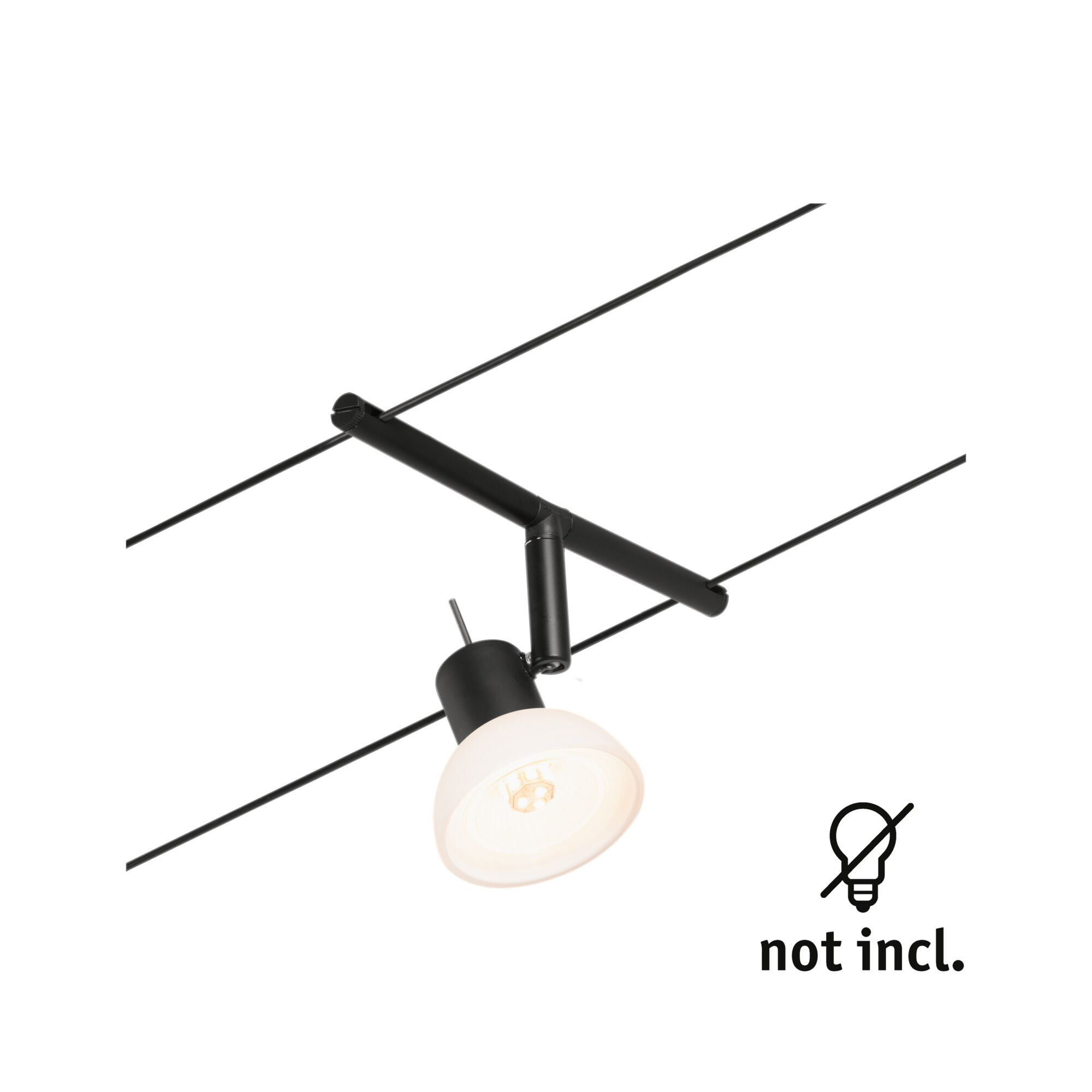 Paulmann PAULMANN LED-Anbaustrahler 10W Konverter 1LED Sheela 944.51 schwarz GU5,3 schwarz matt Aluminium IP20