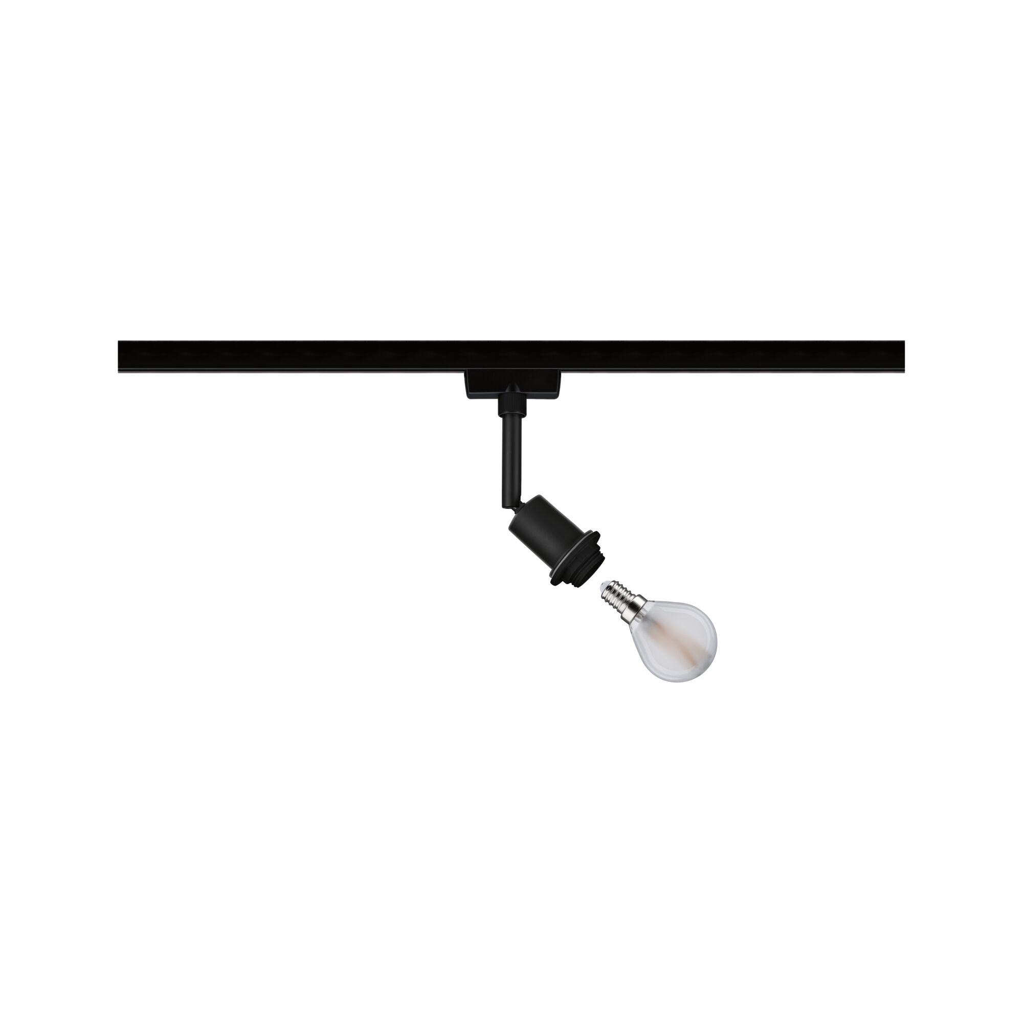 PAULMANN Schienenstrahler 20W HV schwarz E14 URail DecoSystems 969.13 schwarz matt Aluminium IP20