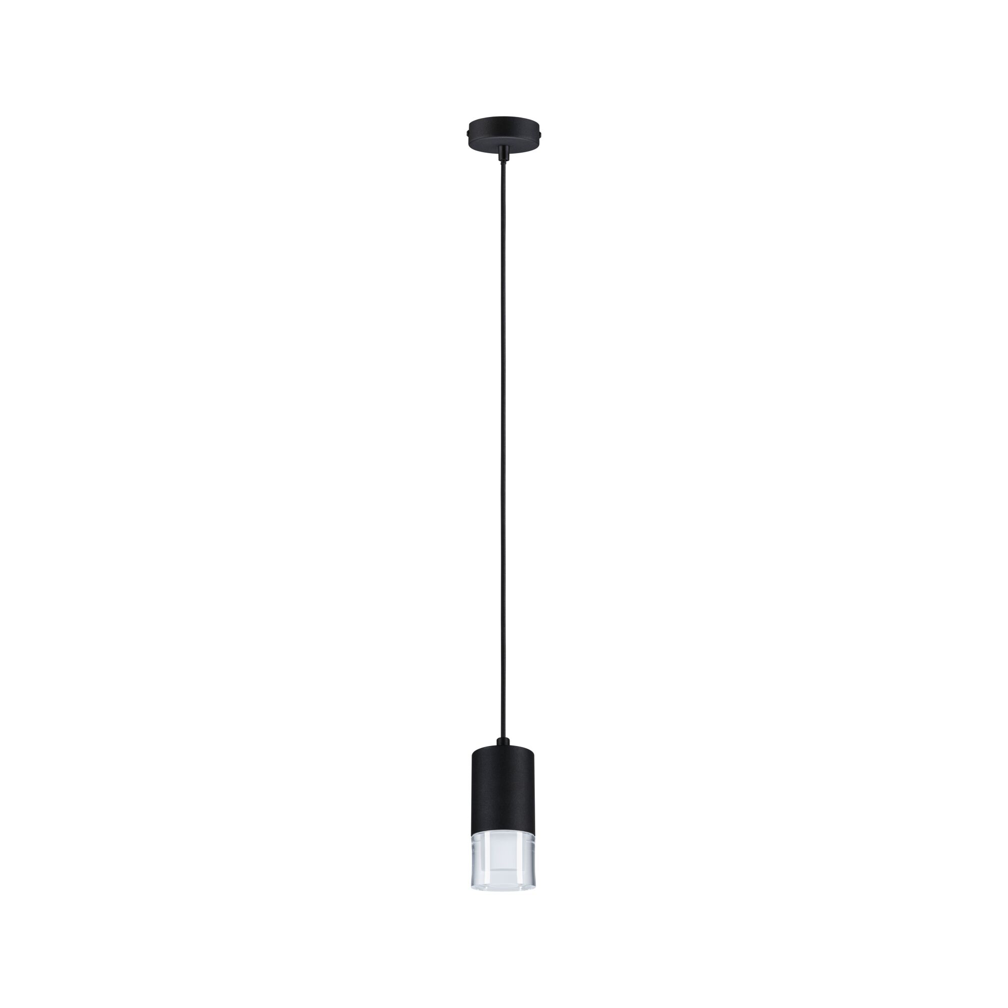 Paulmann PAULMANN LED-Pendelleuchte 1LED 3000K schwarz Kame 799.97 700lm sym IP44