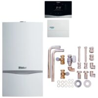 VAILLANT Paket 6.217/2 atmoTEC exclusive VC 104/4-7A LL, sensoHOME 380f/2, Zubeh
