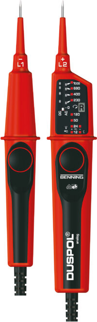 BENNING Spannungsprüfer 2p CAT.IV DUSPOL analog 12-1000V LED/LCD/analog