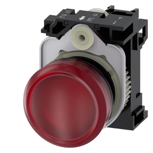 Siemens Siemens Dig Industr. Leuchtmelder 22mm, rund, rot 3SU1106-6AA20-1AA0