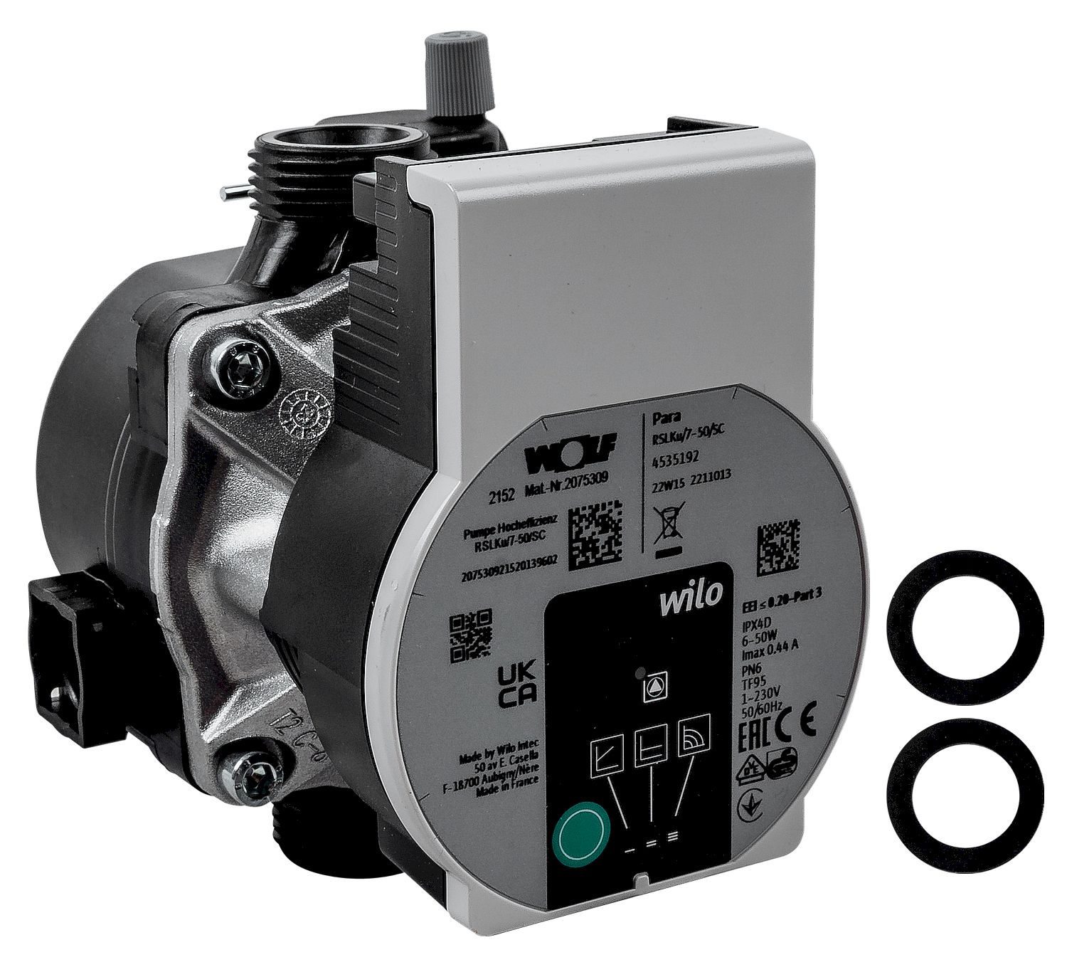 WOLF Heizkreispumpe Para RSL Ku/7-50 SC-12, für CGB/CGW/CGS-24 kW