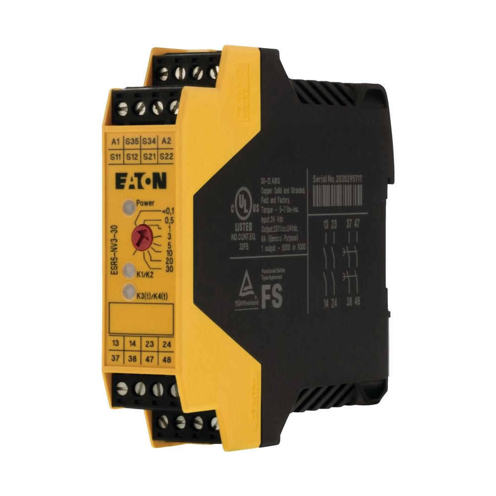 Eaton Eaton (Moeller) Sicherheitsrelais verzögert 24VDC ESR5-NV3-30