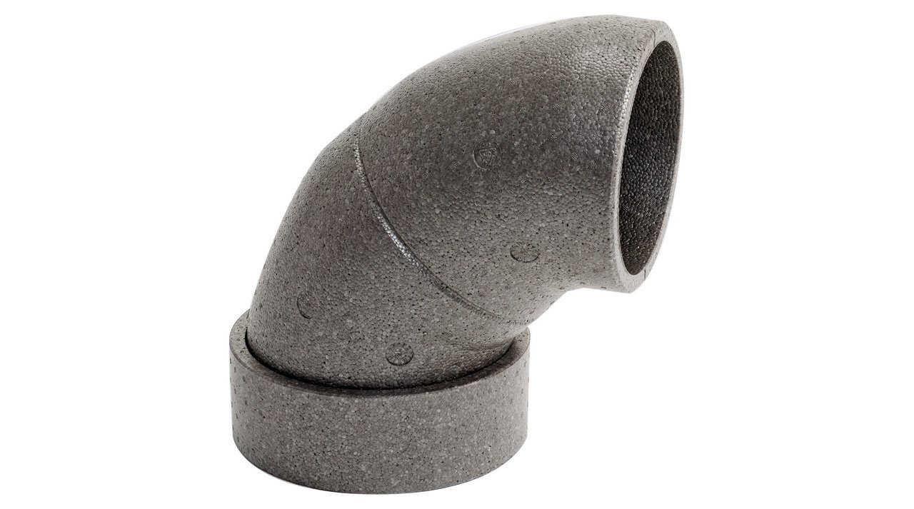 VAILLANT EPP Bogen Durchm. 210/180 mm 90 Gr. mit integrierter Verbindungsmuffe