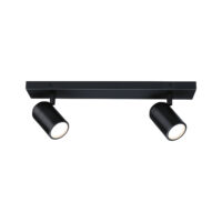 PAULMANN LED-Anbaustrahler 10W 2LEDs schwarz Zyli 667.75 GU10 schwarz matt Aluminium IP44