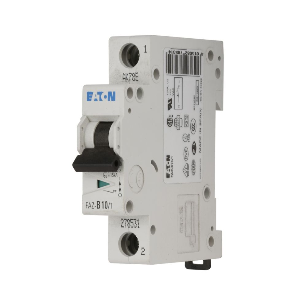 Eaton Eaton (Moeller) Leitungsschutzschalter 1p. 10A Charakt.: C, DC FAZ-C10/1-NA-DC
