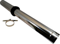 Dachdurchführung senkrecht C33x DN60/100, 1000 mm, aus Edelstahl/PP