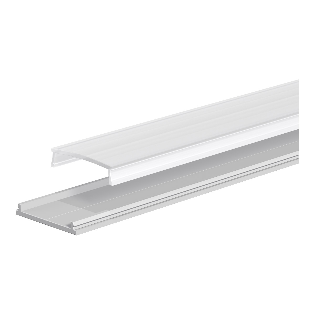EVN Lichttechnik Aluminium-Profil flach 200cm U-Profil APFLAT4AM200