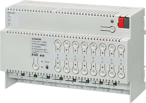 Siemens Siemens Dig Industr. Schaltaktor N 567/22 16x230VAC 10A 5WG1567-1AB22