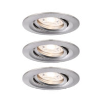 PAULMANN LED-Einbaustrahler 3x4W Konverter weiß Nova 942.95 3LEDs eisen 2700K 310lm Aluminium