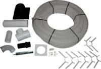 WOLF Anschluss-Set DN110/160 - C93x DN110 flexibel im Schacht, Abdeckung PP
