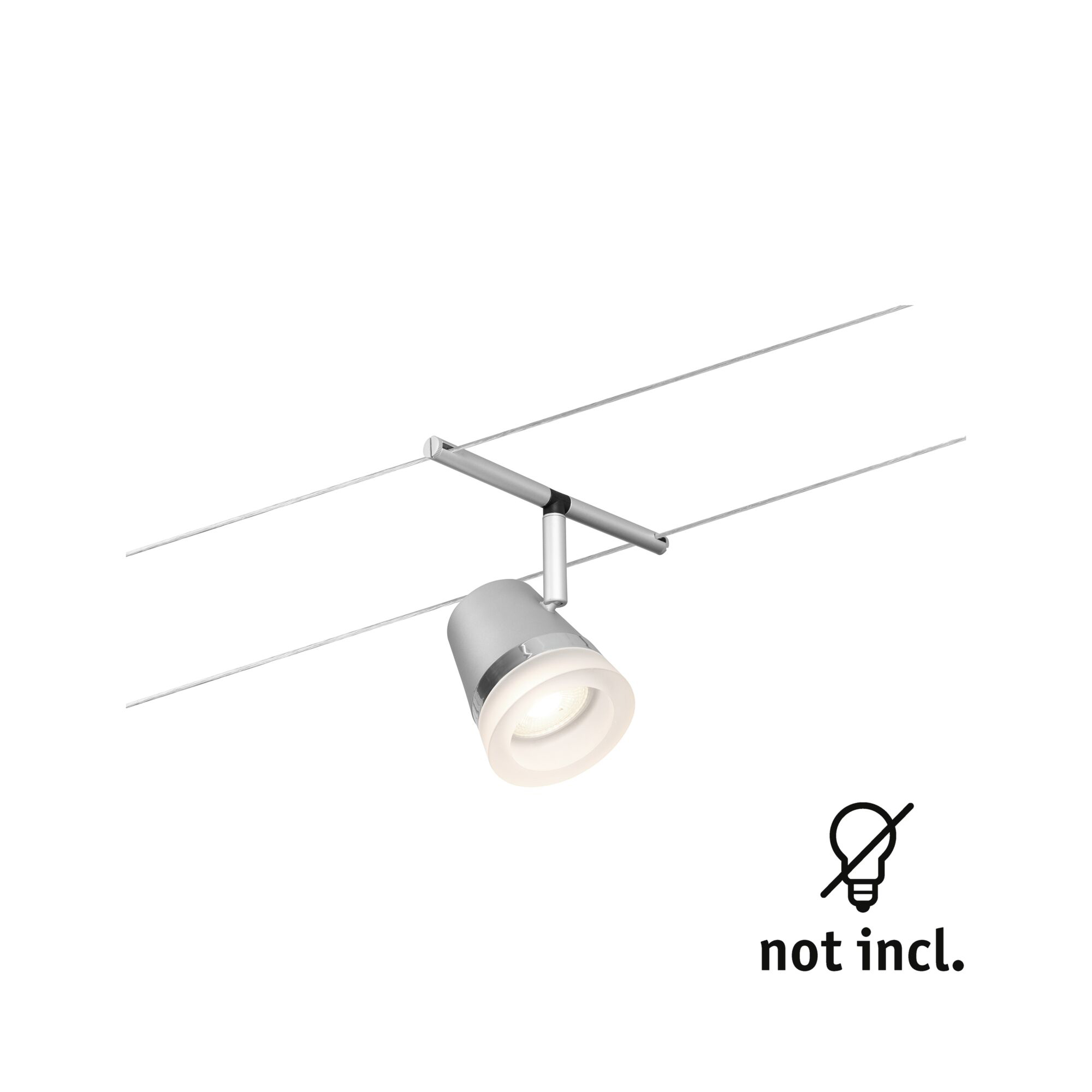 Paulmann PAULMANN LED-Strahler 10W Konverter 1LED chr CorDuo 944.60 GU5,3 chr matt Aluminium IP20