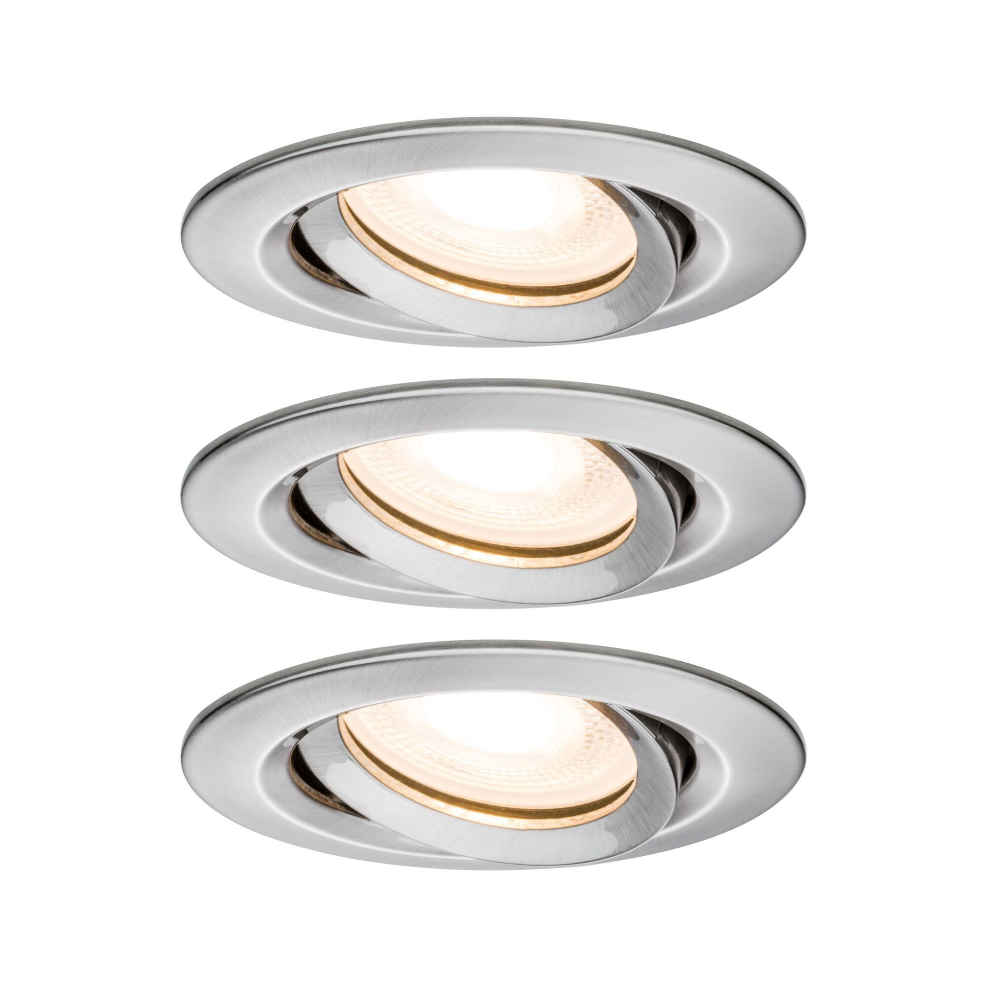 Paulmann PAULMANN LED-Einbaustrahler 3x7W Konverter weiß Nova 929.00 dimmbar 3LEDs eisen 2700K 460lm