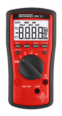BENNING Multimeter digi 600V/AC 600V/DC BENNING MM 2-1 60MOhm man/auto
