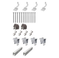 VAILLANT Schrägdach-Set, Erweiterung +2 für Montage 2 x VPV P, Rahmen silber