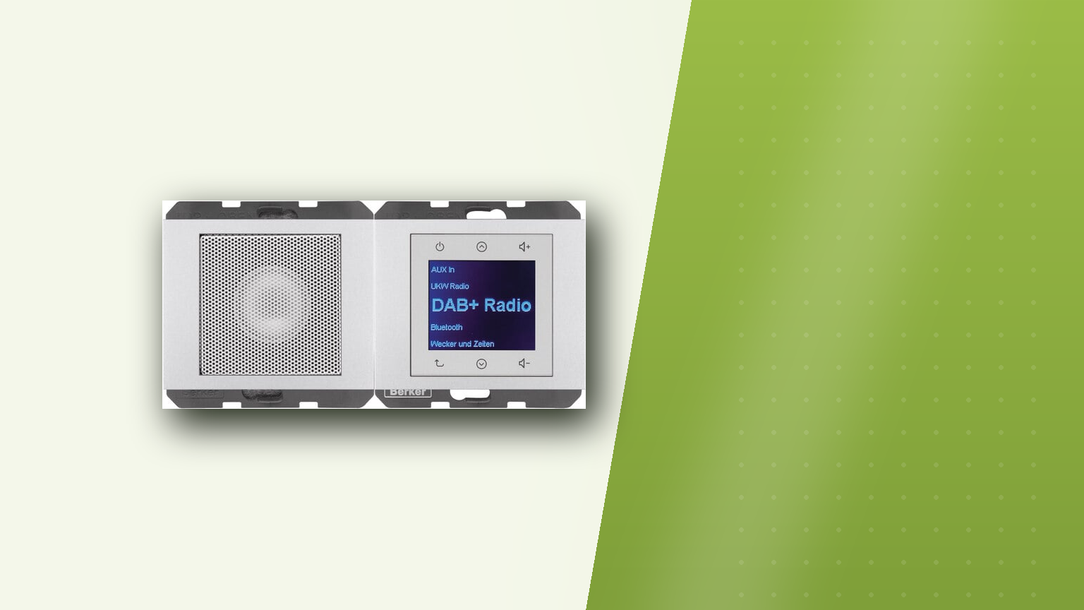 Berker Radio Touch: DAB+, Bluetooth & Lautsprecher im Unterputz