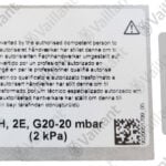 VAILLANT Umstellsatz, P-H (DE/AT) Vaillant-Nr. 0020253190