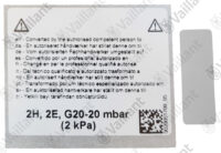 VAILLANT Umstellsatz, P-H (DE/AT) Vaillant-Nr. 0020253190