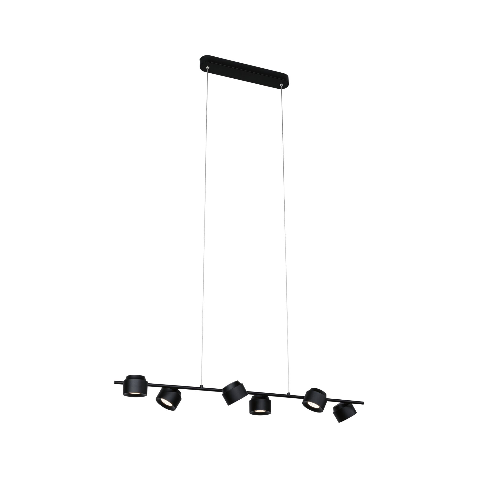 Paulmann PAULMANN LED-Pendelleuchte 6LEDs 2700K Puric Pane 797.84 450lm Konverter schwarz sym
