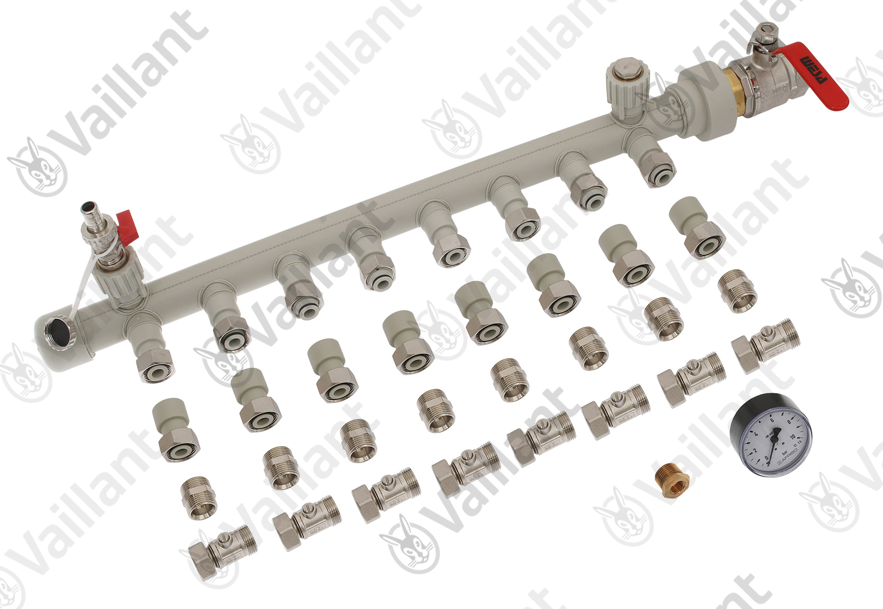 Verteilerrohr, Sammler 8-fach Vaillant-Nr. 0020025723