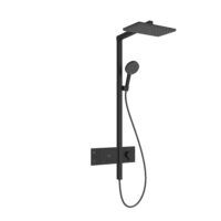 HANSGROHE Showerpipe Raindance Alive Q 210/340 1jet mit Thermostat schwarz matt