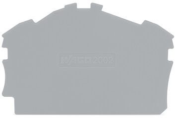 WAGO GmbH &amp; Co. KG Abschluss-/Zwischenplatte grau 2002-6391