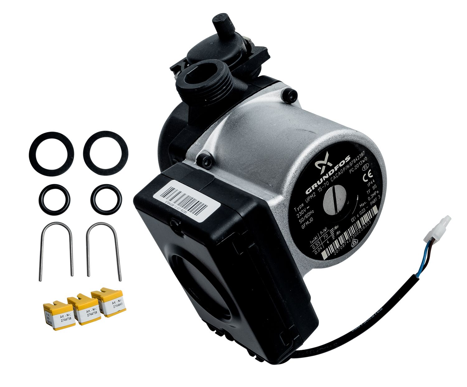WOLF Hocheffizienzpumpe EEI<0,23 für CGx 11-24 kW, mit Parameterstecker