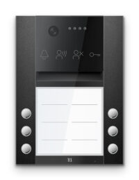 TCS Türstation Aufputz anthgr 6RT LAN mit Abdeckung AVA410206-0017 mit Kamera Vandal Schutz