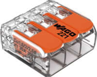 WAGO GmbH & Co. KG Compact-Verbindungsklemme 3-Leiter bis 6qmm 221-613