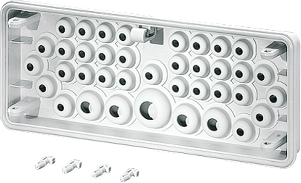 Hensel HENSEL Membranflansch Kunststoff 300x100mm Mi FP 38 Membran unbeh