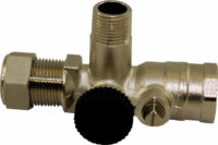 WOLF Durchgangswartungshahn 3/4" für Sicherheitsventil 1/2", mit KFE-Hahn