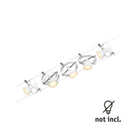 PAULMANN LED-Anbaustrahler 5x10W Konverter weiß Cardan 944.38 5LEDs GU5,3 weiß matt Aluminium