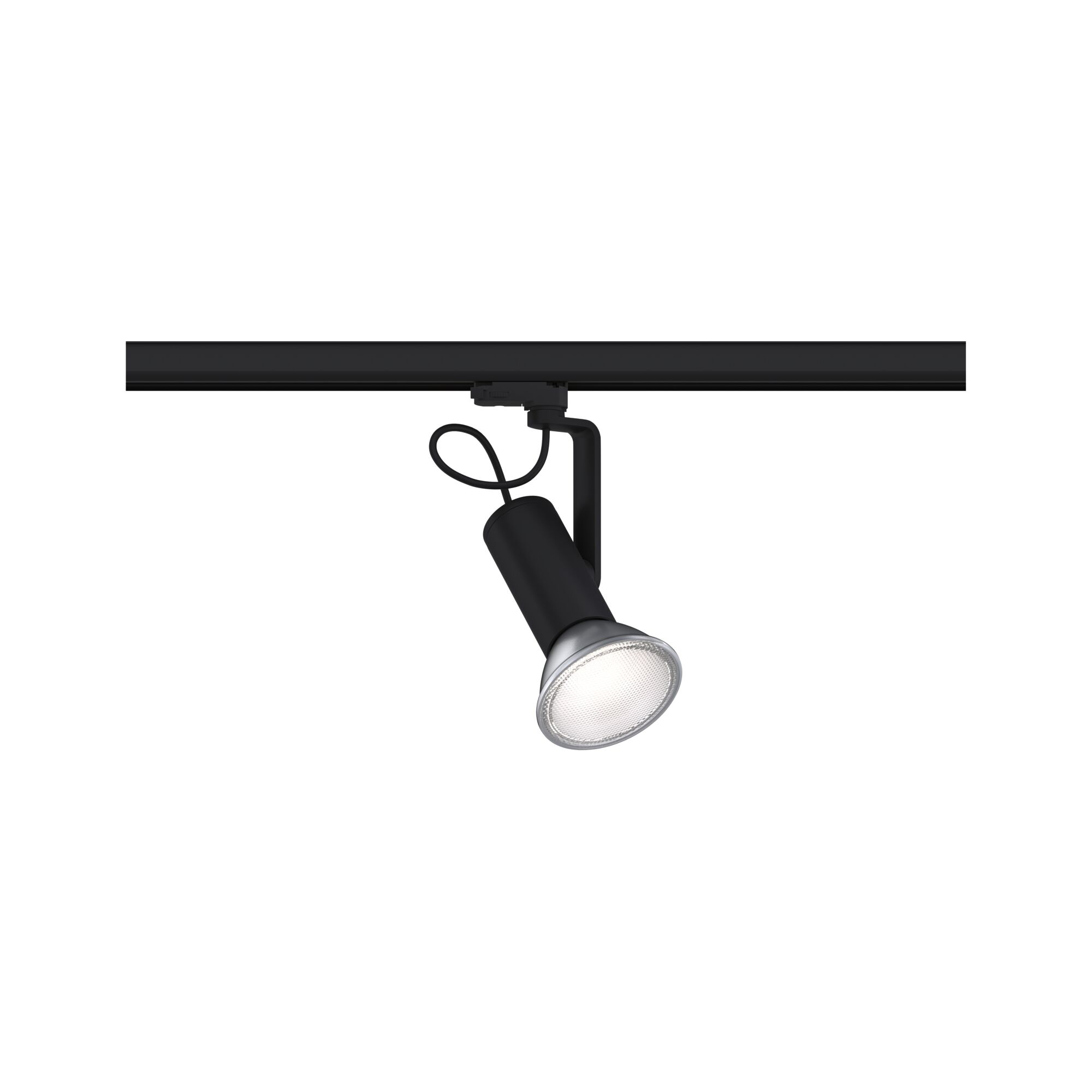 Paulmann PAULMANN LED-Schienenstrahler 50W 1LED Apol 954.11 schwarz E27 schwarz matt Aluminium IP20