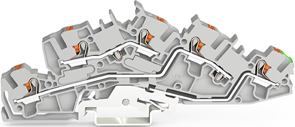 WAGO GmbH &amp; Co. KG Installationsetagenklemme 4 mm² mit Drücker 2205-7645