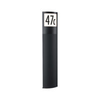 PAULMANN LED-Pollerleuchte 9W IP44 3000K Padea 945.14 700lm anthrazit Kunststoff Kst_opal