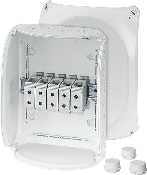 Hensel HENSEL Klemmenkasten 35qmm 5-fach Kunststoff Aufputz hfr DK 3535 G 225x295x122mm IP66
