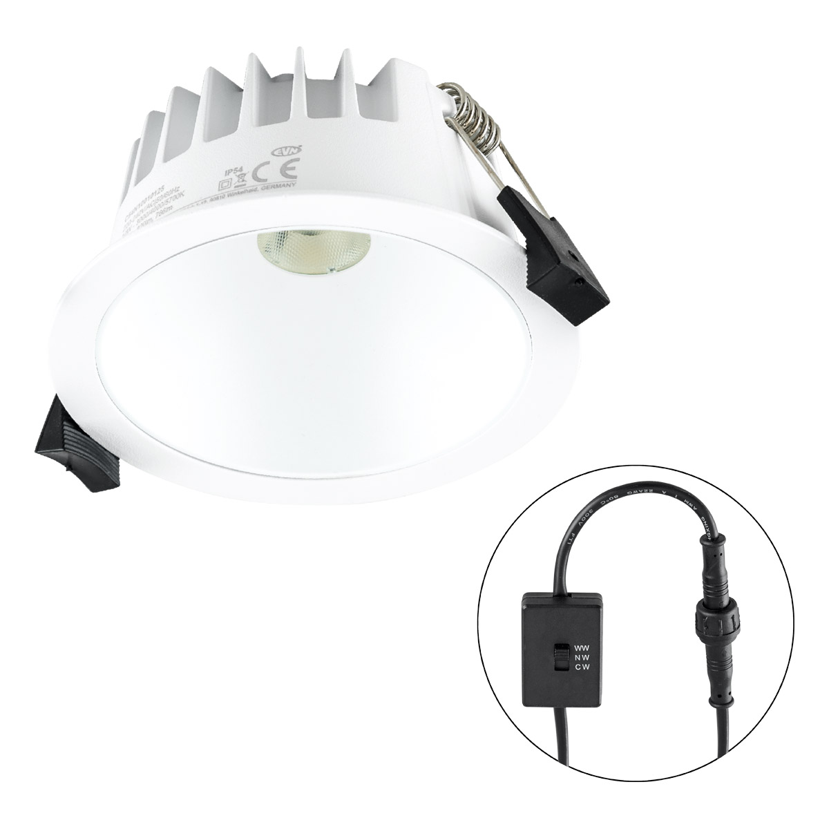 EVN Lichttechnik LED-Downlight CCT C54N10010125