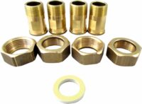 Anschluss-Set Fittings 1" Schraubanschluß (Messing AG), für SL-32..