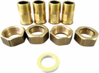 Anschluss-Set Fittings 2" Schraubanschluß (Messing AG), für SL-78..